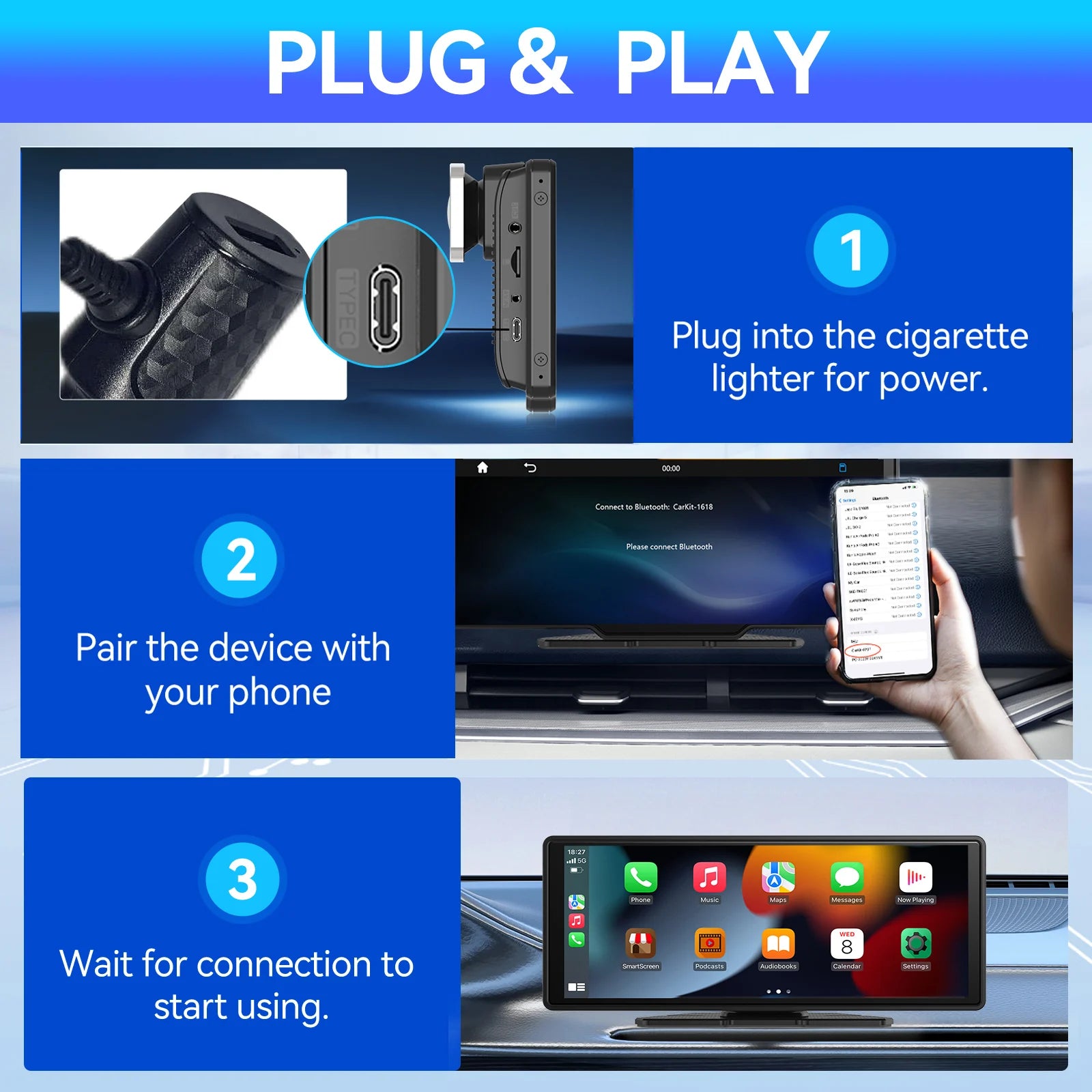 Pionray Trådløs CarPlay