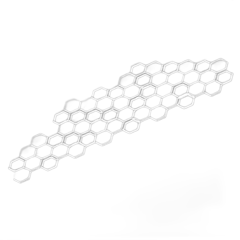 Foliatec Car design sticker Hexagon - White matt