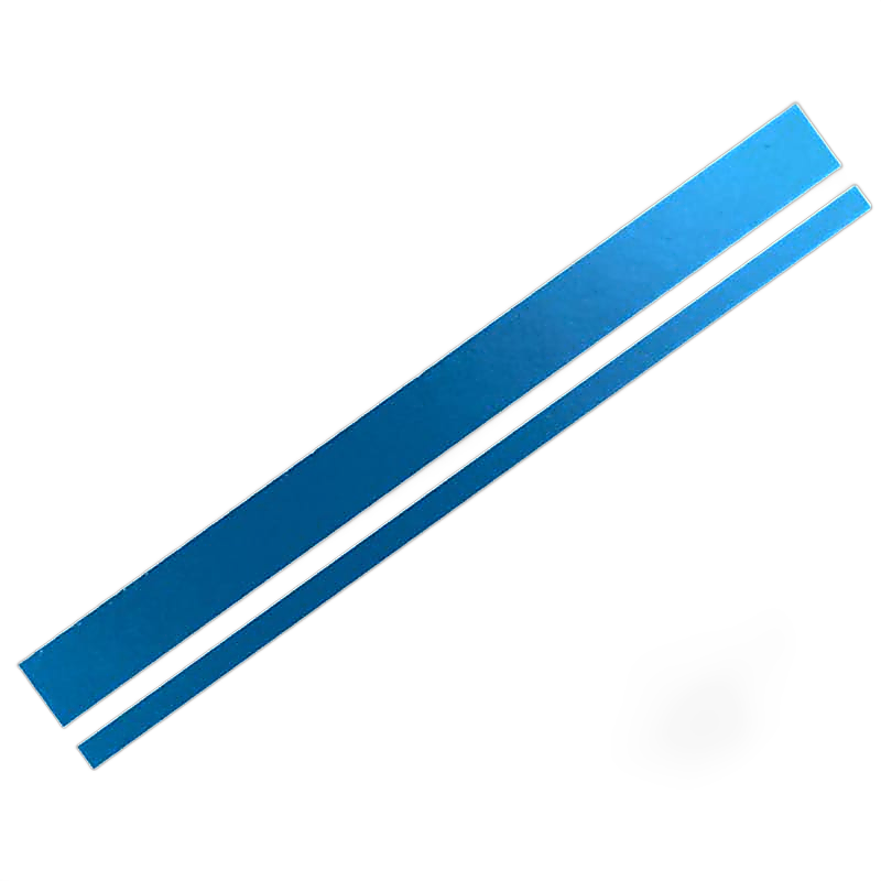 Foliatec Car design sticker lines - Blue chrome matt