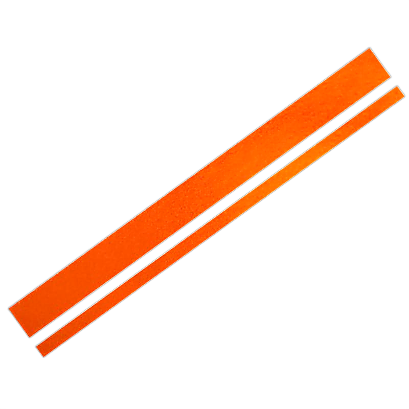 Foliatec Car design sticker lines - Orange chrome matt