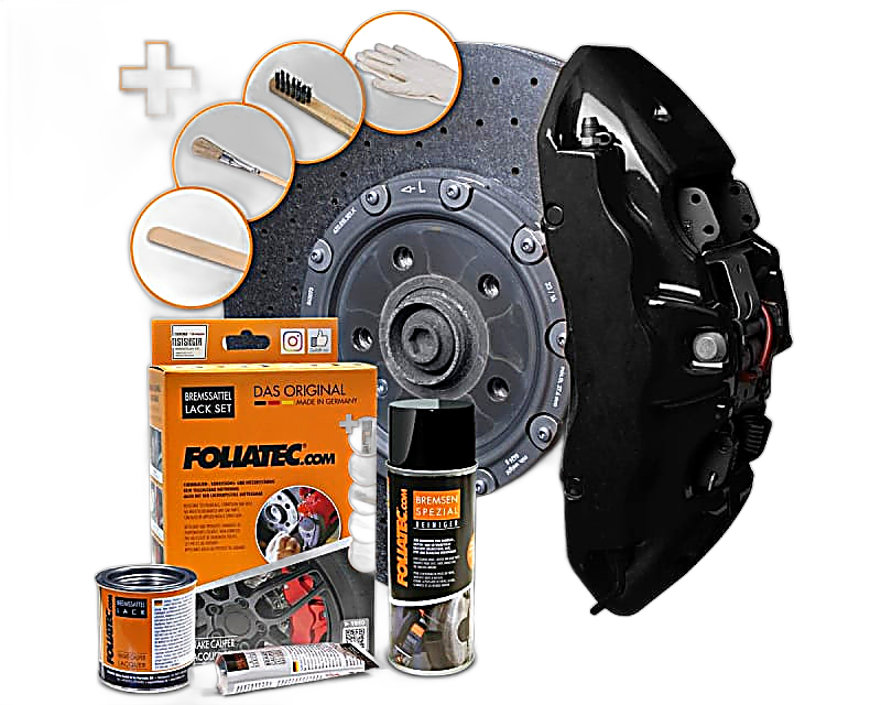 Foliatec kaliperlakk - Midnight Black Glossy