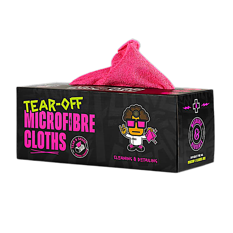 Muc-Off Tear Off Microfibre Cloths 50 stk.